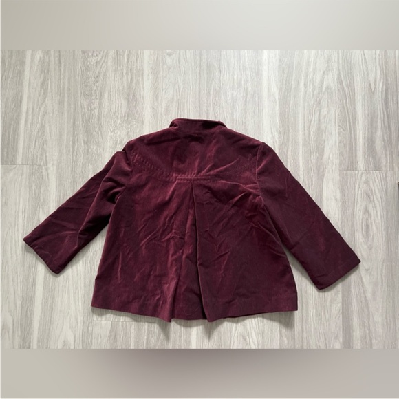 J. Jill Burgundy Blazer xsmall - Picture 2 of 4